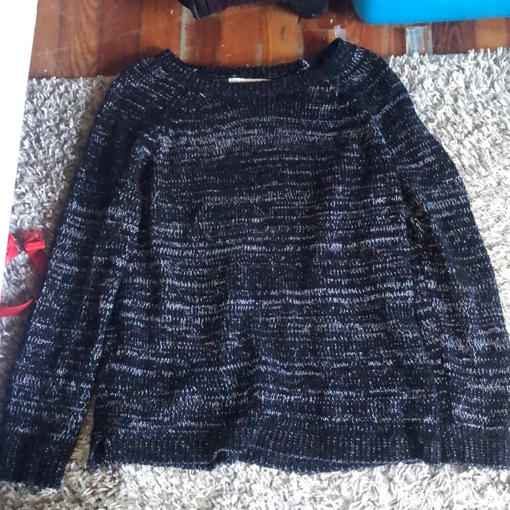Black and white sweater